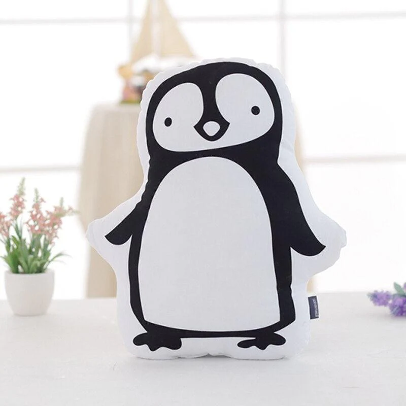 Coussin Pingouin en Peluche