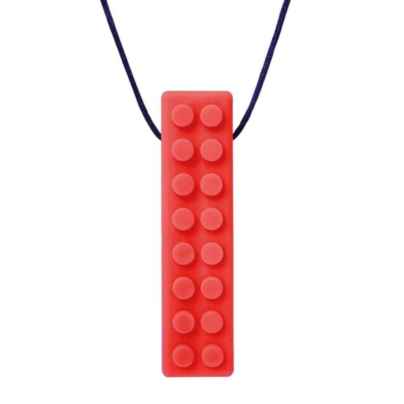 Collier de mastication Brick Stick – Rouge – Souple