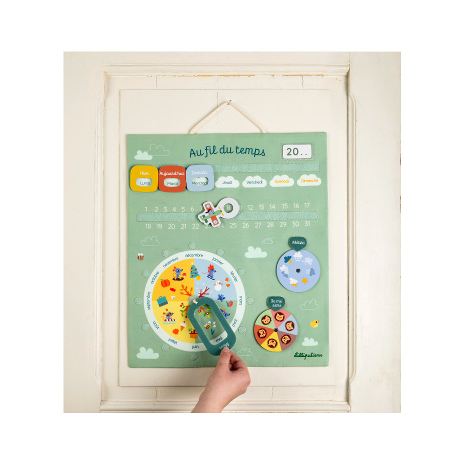 Calendrier en tissu “Au fil du temps” – Français – Image 2