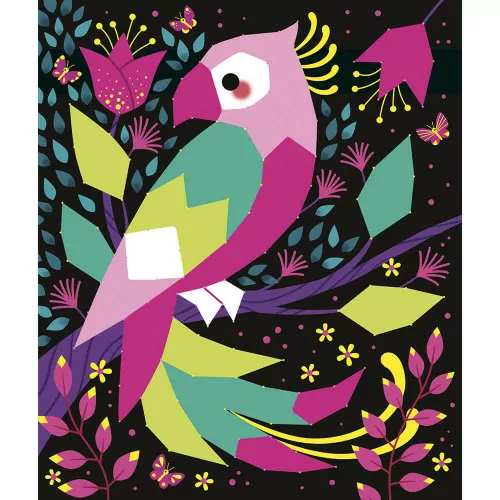 2 tableaux en fils tendus – Animaux de la jungle à créer – Image 6